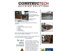 Tablet Screenshot of constructech.com.au